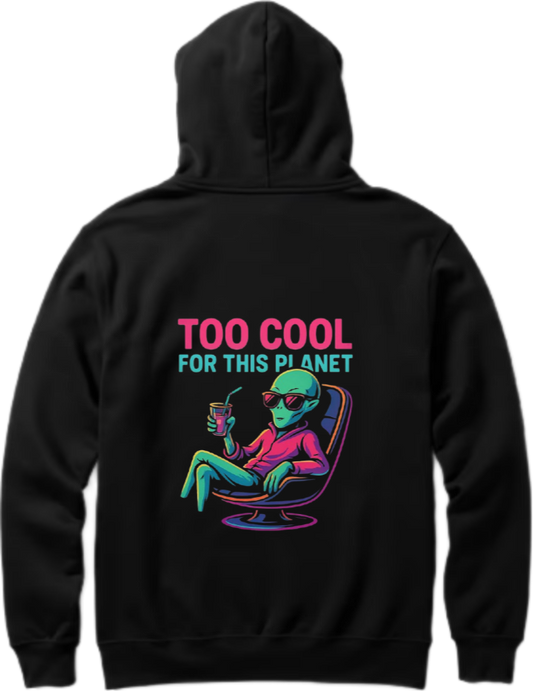 aliens Oversize Hoodie Back Black 11