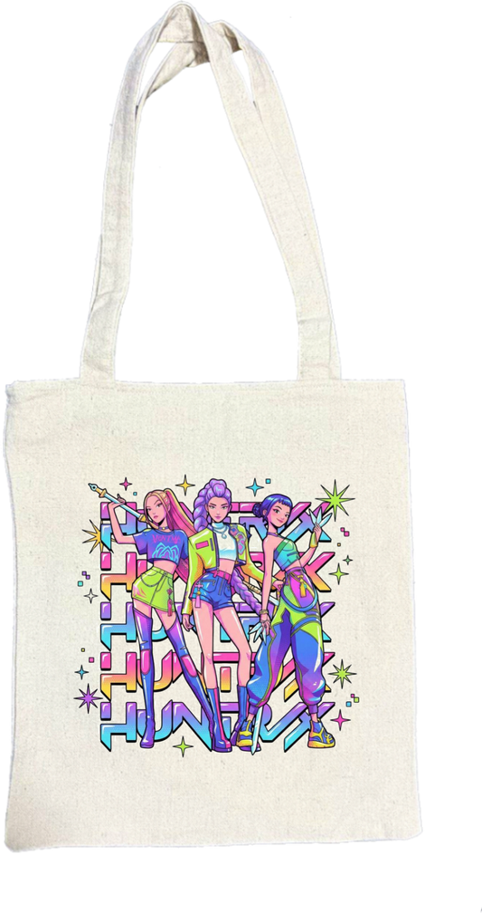Hunterix kpop tote bag Beige 13