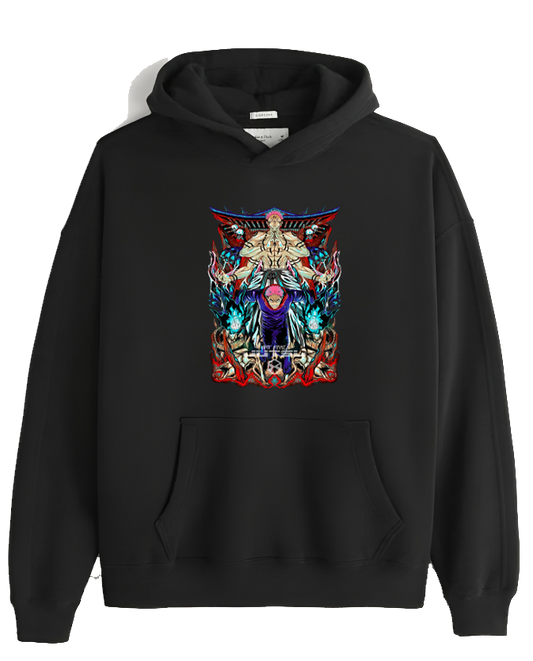 jujutsu kaisen GOJO Oversize  Hoodie Black 13