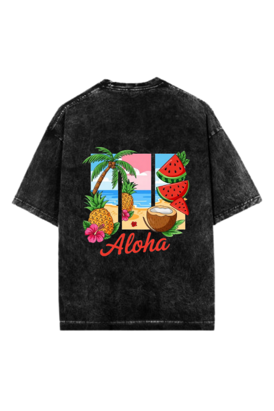 Summer Vibes One Size t- shirt Washed Back 13