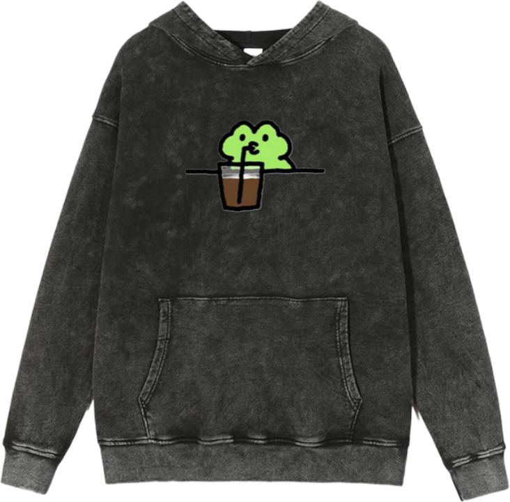 Frog Oversize Hoodie Washed 13