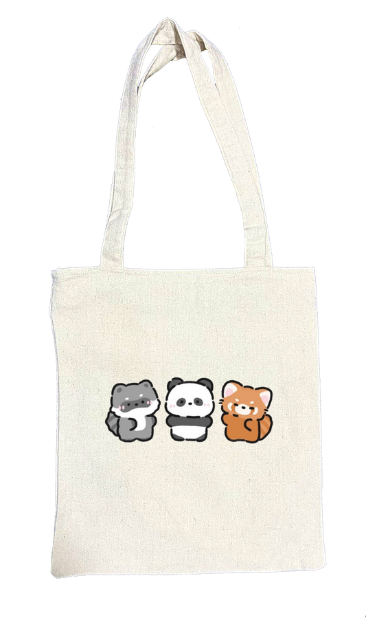 PANDA tote bag beige 13