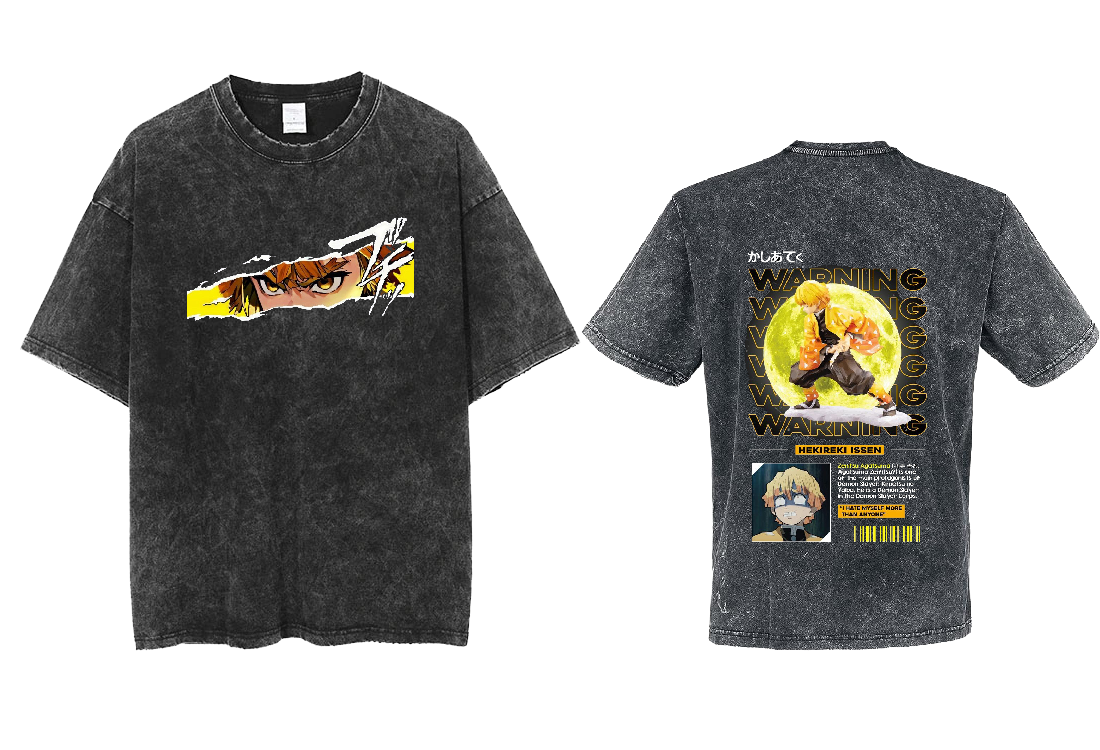 Anime Demon slayer nezuko tanjiro  One Size t- shirt Washed 13