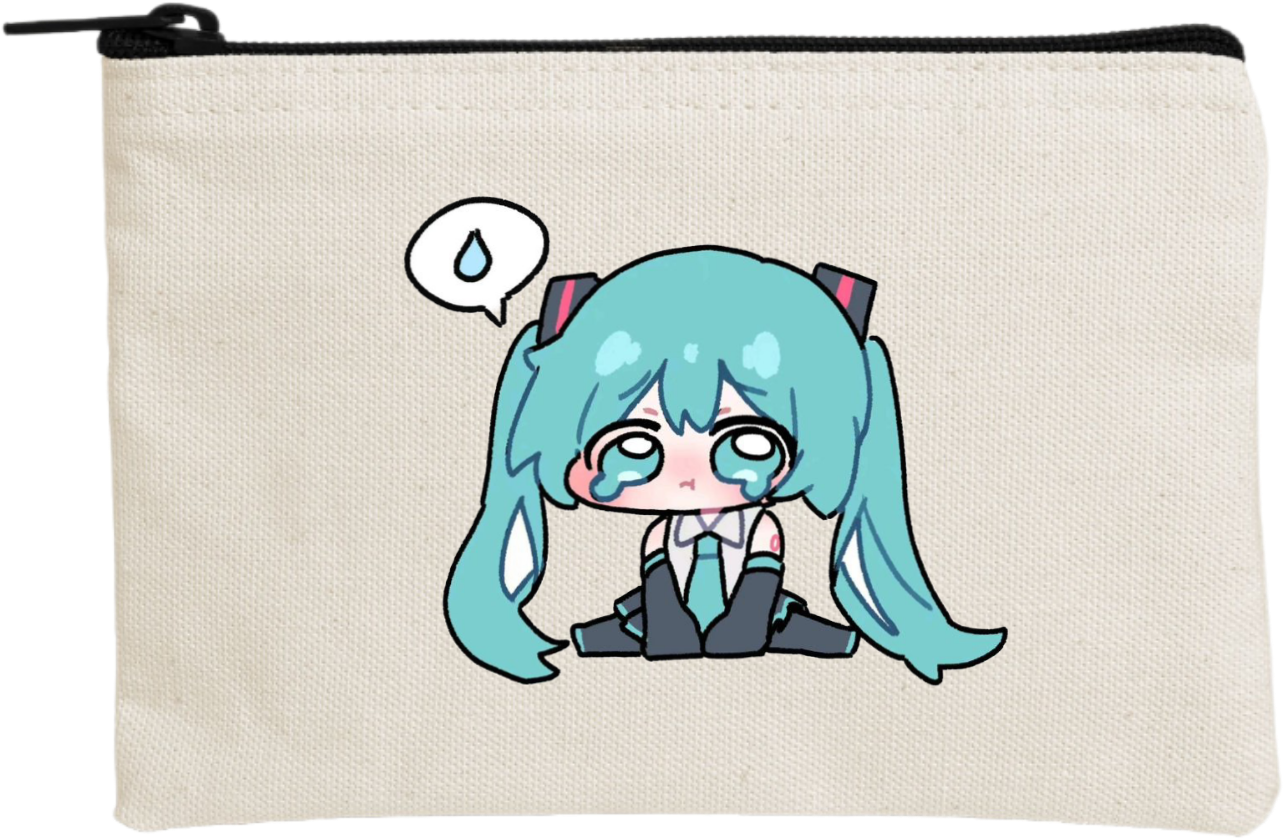 miku pencil case Beige 13