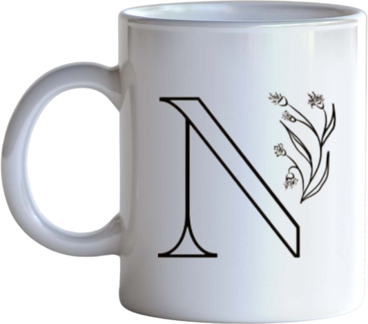 vector letter Mug N 13