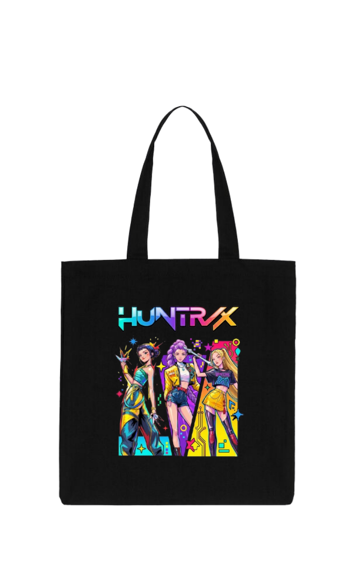 Hunterix kpop tote bag Black 11