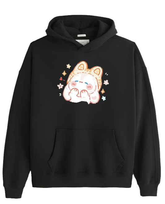 bunny Oversize Hoodie Black 13