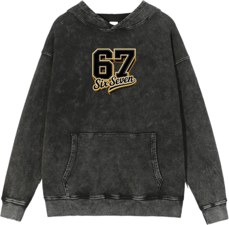 67 designs Oversize Hoodie Washed 13