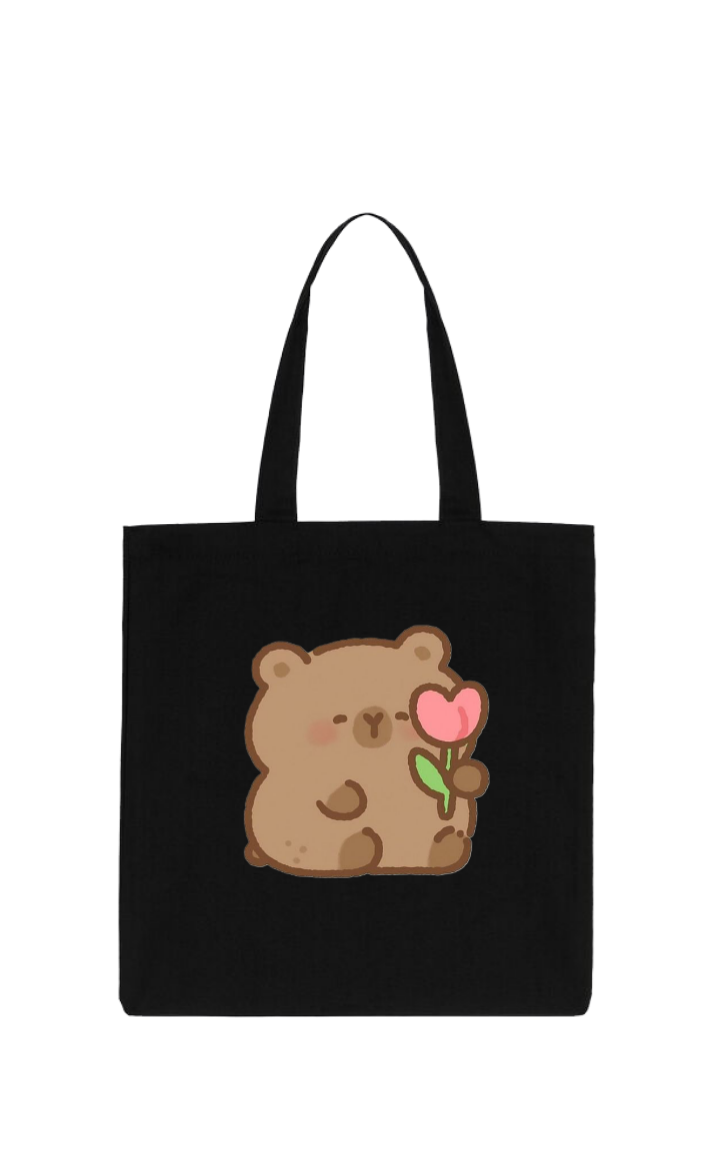 bear tote bag Black 13