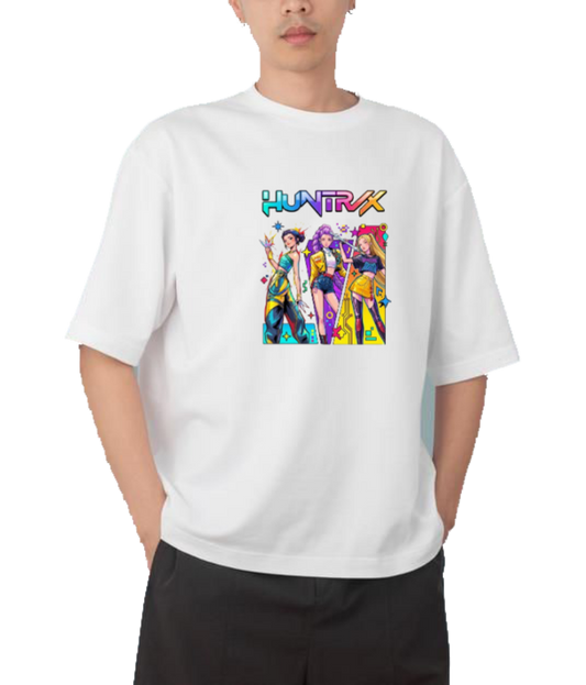 Hunterix kpop  Oversize t- shirt White 13