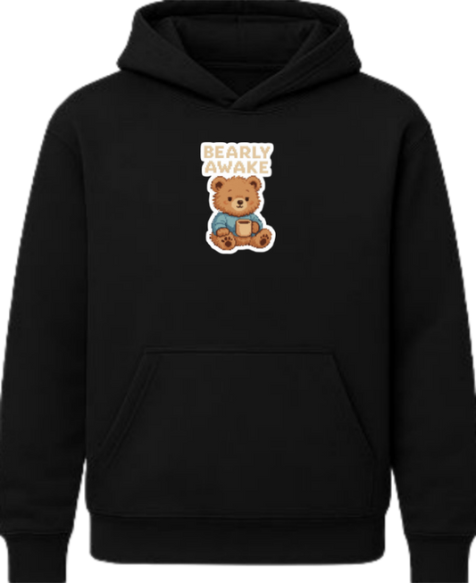 bear Oversize Hoodie Black 13