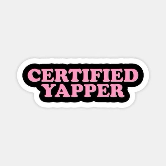 Sticker CERTIFIED YAPPER 13