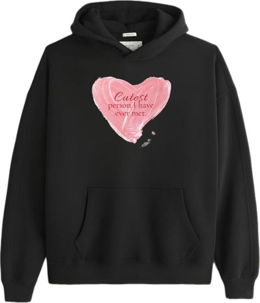 VaIentine coupIe Oversize Hoodie Black 13