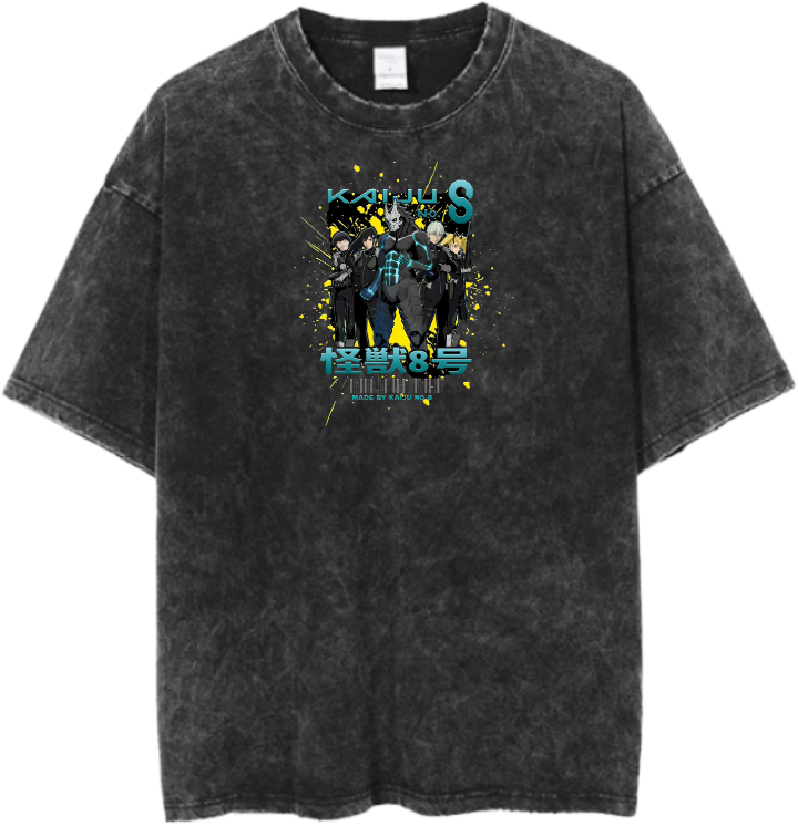 Kaiju No. 8 t- shirt Over Size Washed 13