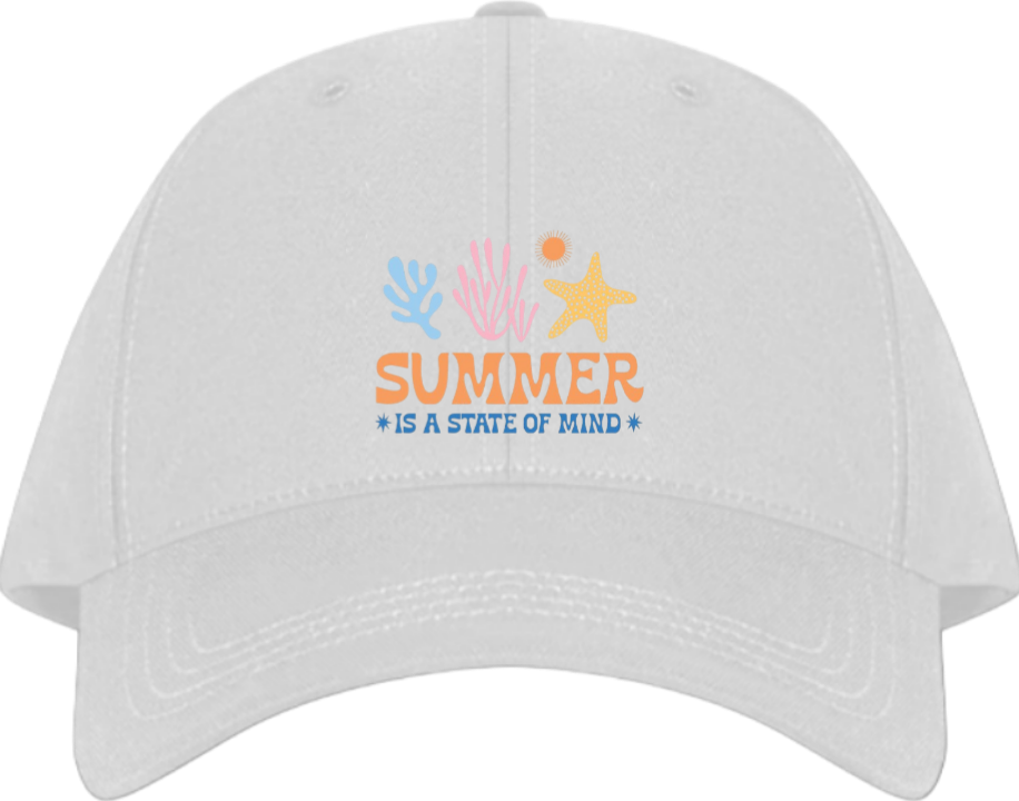 Summer Vibes Baseball cap White 13