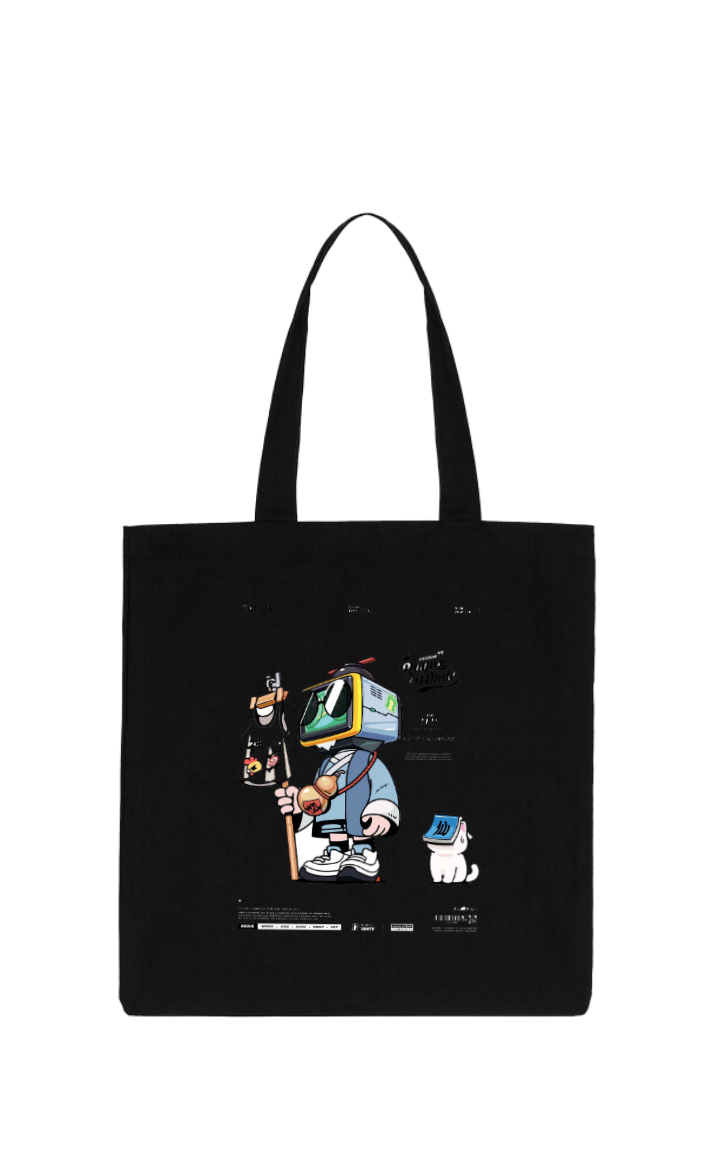 Dayu Yuanming tote bag Black 13