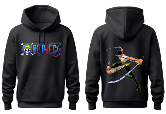 one piece One Size hoodie Black Back 13