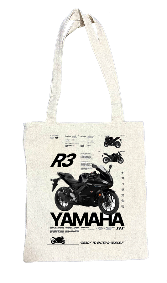 MOTOR CYCLE tote bag beige 13