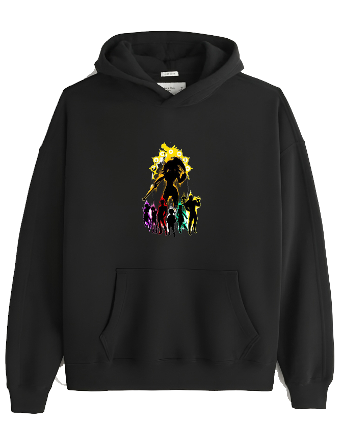 Anime Nanatsu no taizai seven deadly sins Oversize Hoodie Black 13