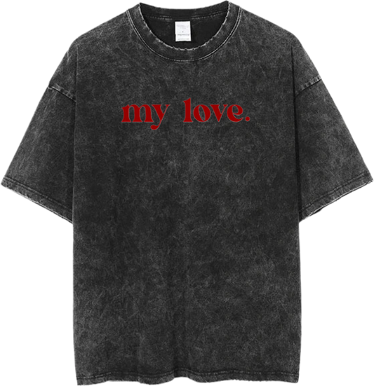 VaIentine coupIe One Size t- shirt Washed 13
