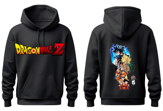 Dragon Ball One Size hoodie Black Back 13