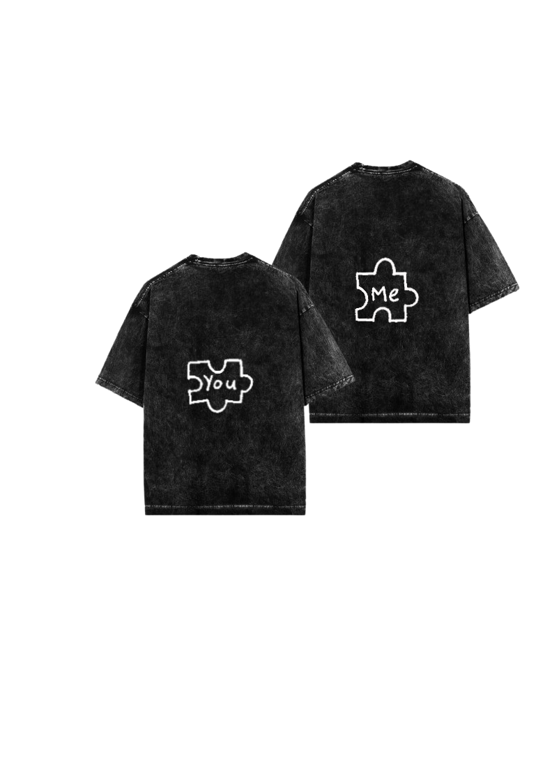 VaIentine coupIe One Size t- shirt Washd Cables 13