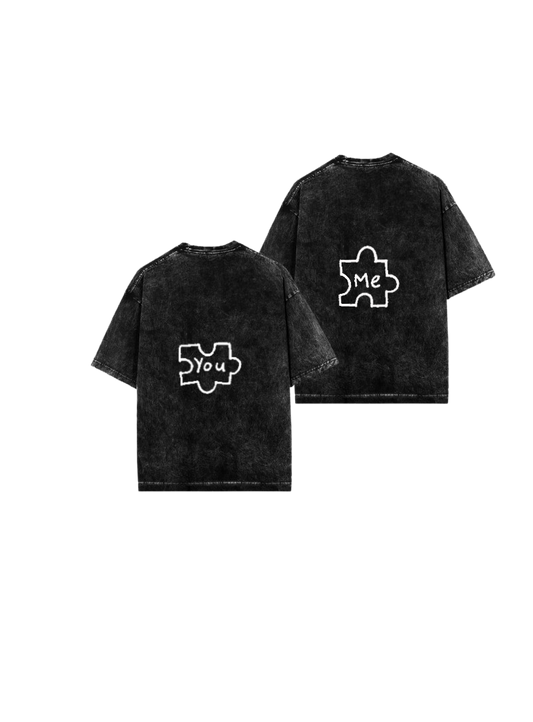 VaIentine coupIe One Size t- shirt Washd Cables 13