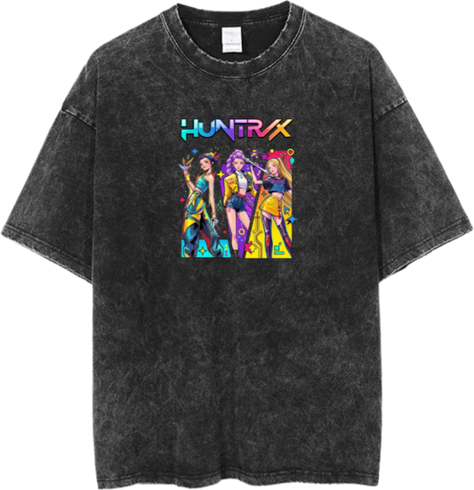 Hunterix kpop  t- shirt Washed  13