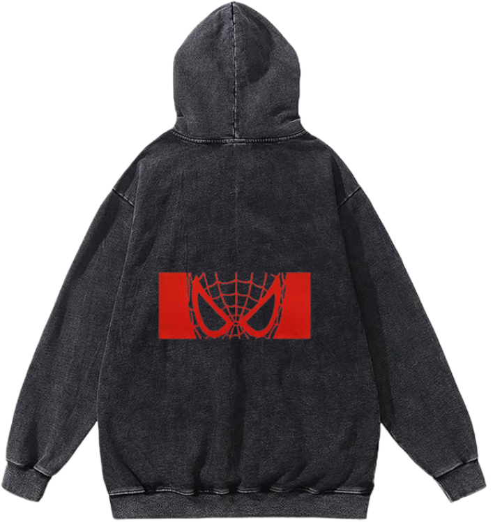 Spiderman One Size hoodie Washed Back 13