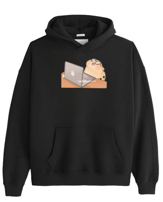 cat Oversize Hoodie Black 13