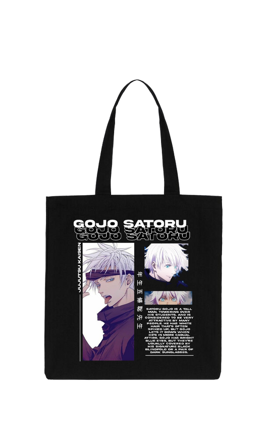 jujutsu kaisen GOJO  tote bag Black 13