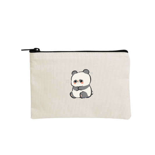 PANDA wallet pencil case Beige 14