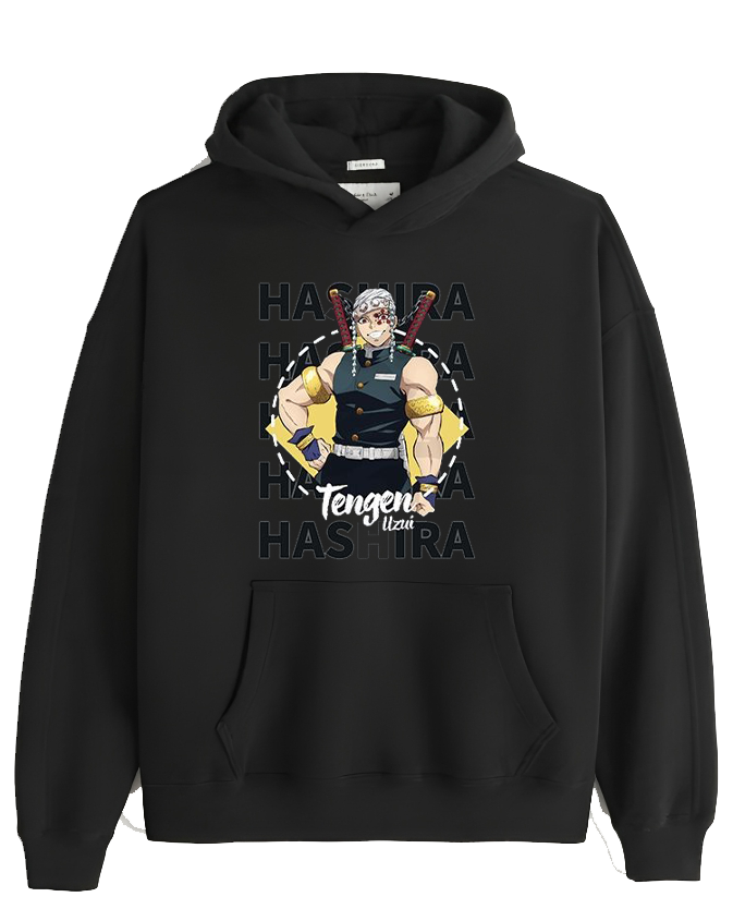 Anime Demon slayer nezuko tanjiro Oversize Hoodie Black 66