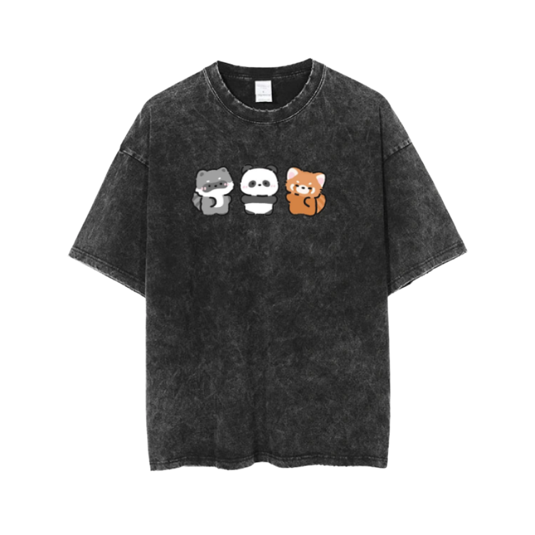 PANDA One Size t- shirt Washed 13