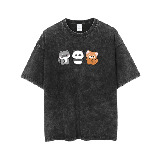 PANDA One Size t- shirt Washed 13