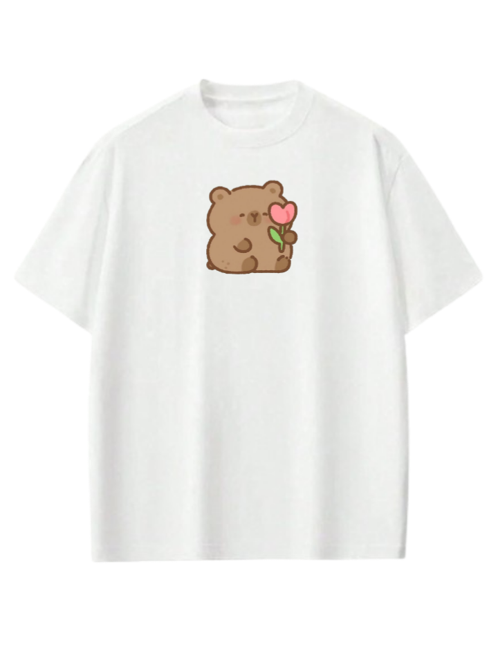 bear t- shirt White  13