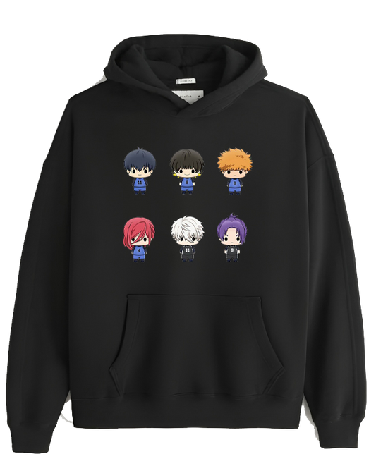 blue lock One Size hoodie Black 13