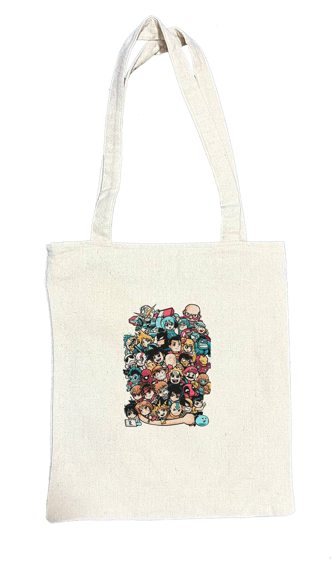 Collage tote bag beige 3