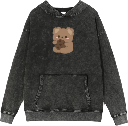 bear Oversize  Hoodie Washed gray 13