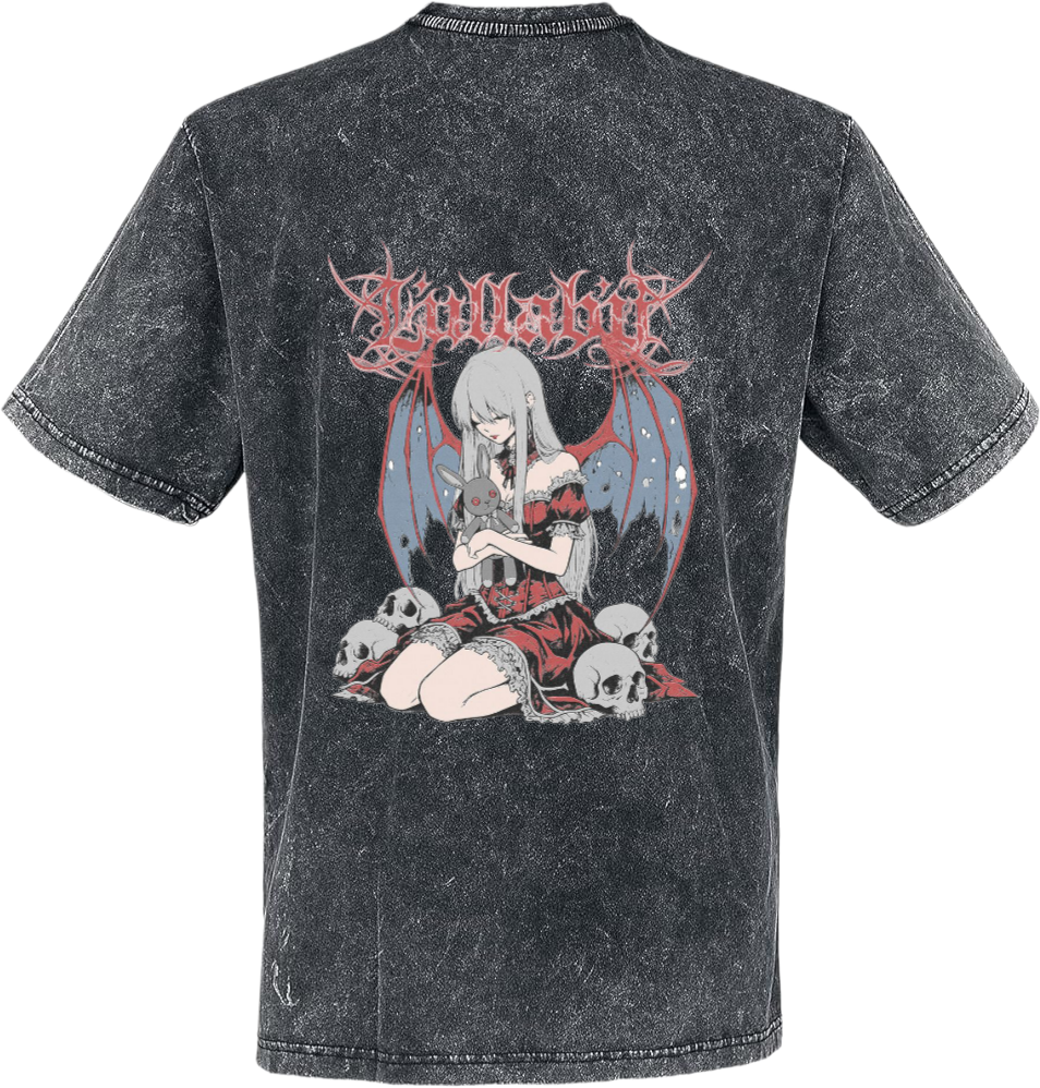 Goth t- shirt Washed Back 13