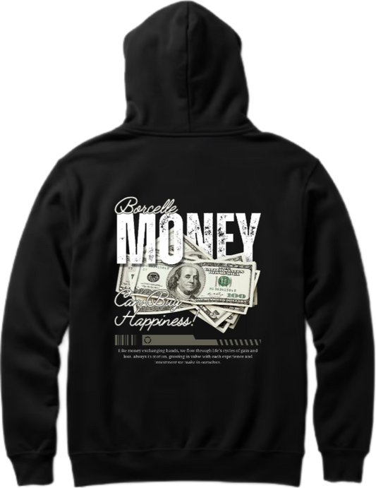RIDE THE WIND Over Size hoodie Black Back 109