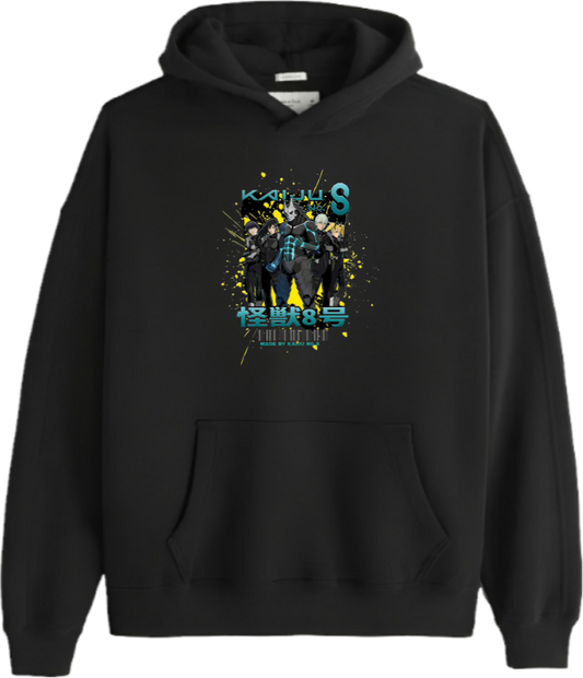Kaiju No. 8 Over Size hoodie Black 13