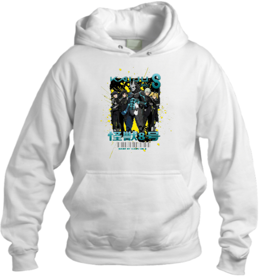 Kaiju No. 8 Over Size hoodie White 13