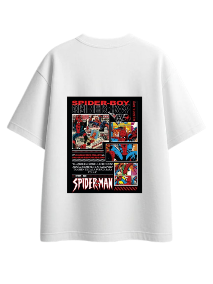 Spiderman t- shirt One Size White Back 13