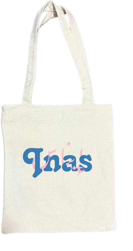 names tote bag beige Inas 13