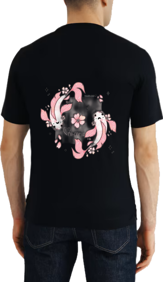 Koi t- shirt One Size Black back 13