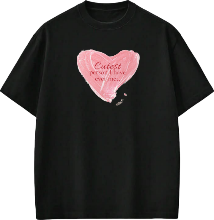 VaIentine coupIe t- shirt Black 13