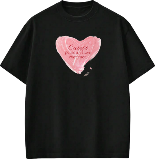 VaIentine coupIe t- shirt Black 13
