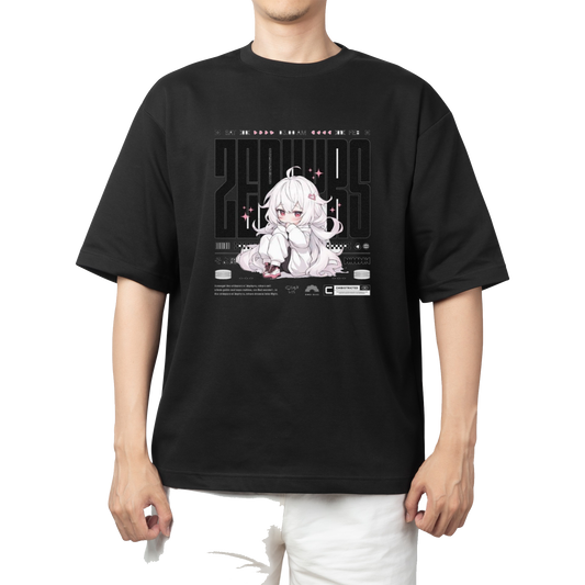 RANDOM ANIME GIRL  t- shirt Black 14