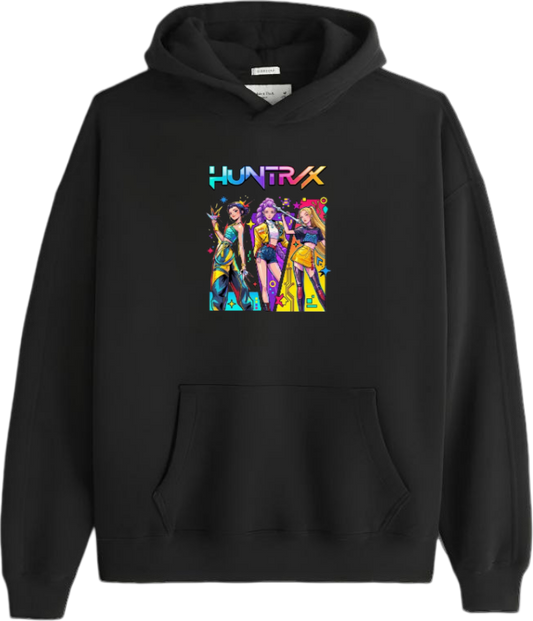 Hunterix kpop Oversize  Hoodie Black 13